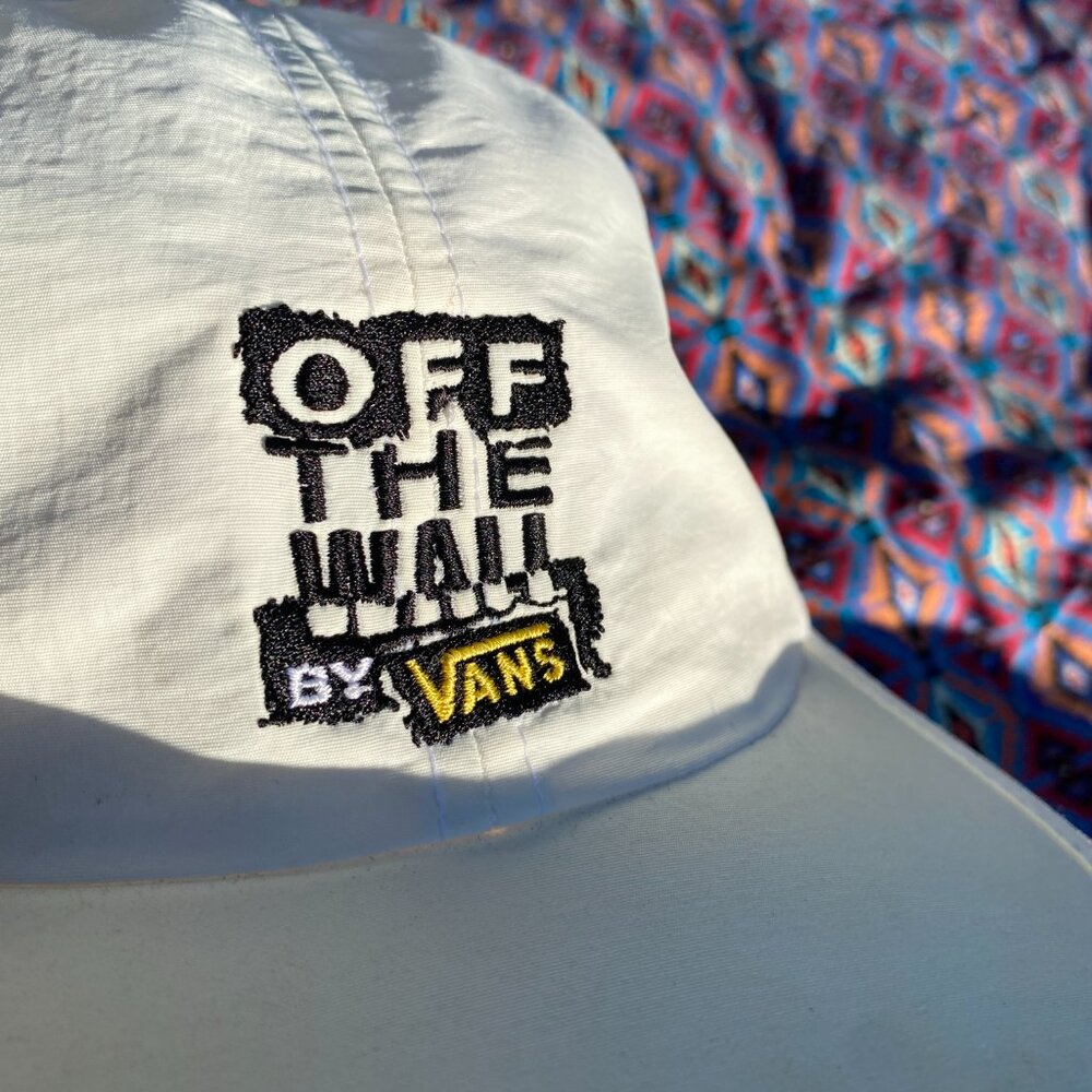 Vans Off The Wall BMX White Painter Hat One Size Fits All Skater Punk Outdoor - Picture 7 of 7